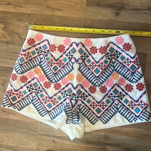 Lulus rhythm is going to get you embroidered shorts and tank in white - Picture 12 of 13